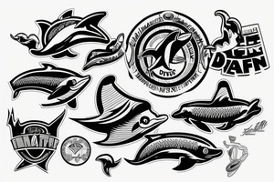 Miami dolphin tattoo idea