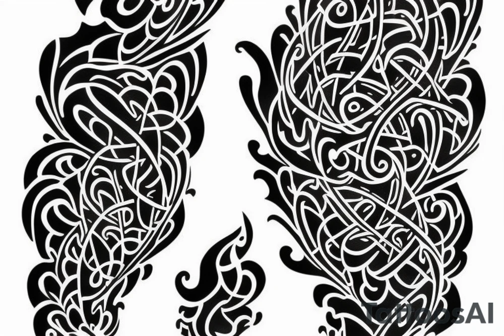 Fractal sleeve tattoo idea