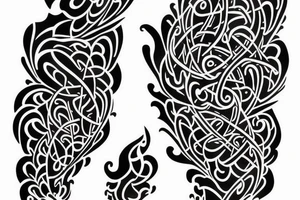 Fractal sleeve tattoo idea