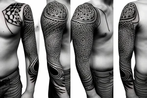 Fractal sleeve tattoo idea