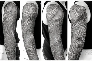 Fractal sleeve tattoo idea