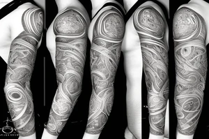 Fractal sleeve tattoo idea