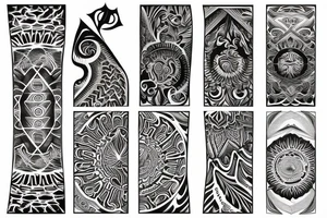 Fractal sleeve tattoo idea