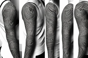 Fractal sleeve tattoo idea
