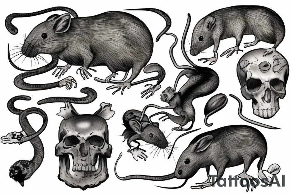 Death of rats tattoo idea
