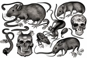 Death of rats tattoo idea