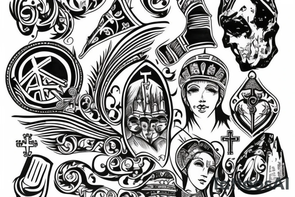 church, next to the Cossacks tattoo idea