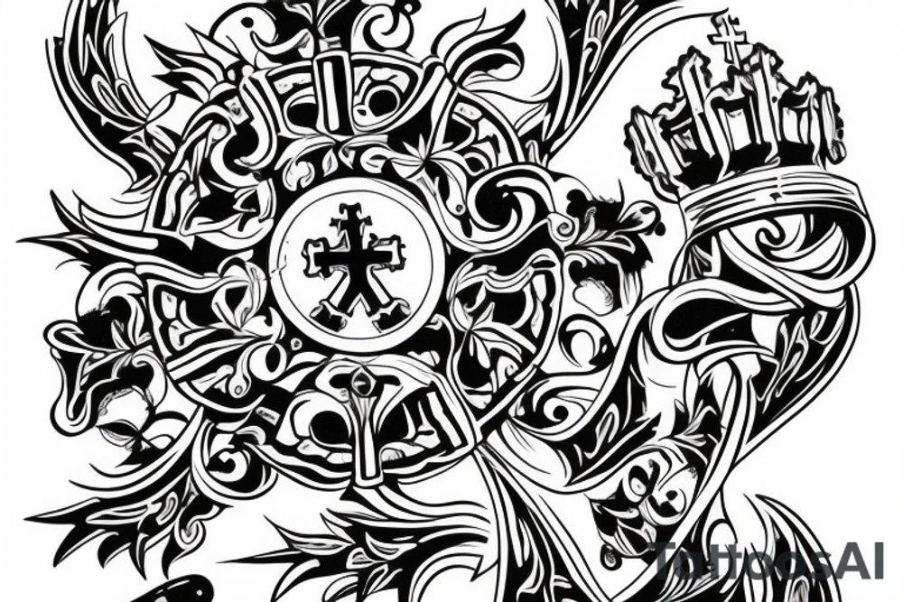 church, next to the Cossacks tattoo idea