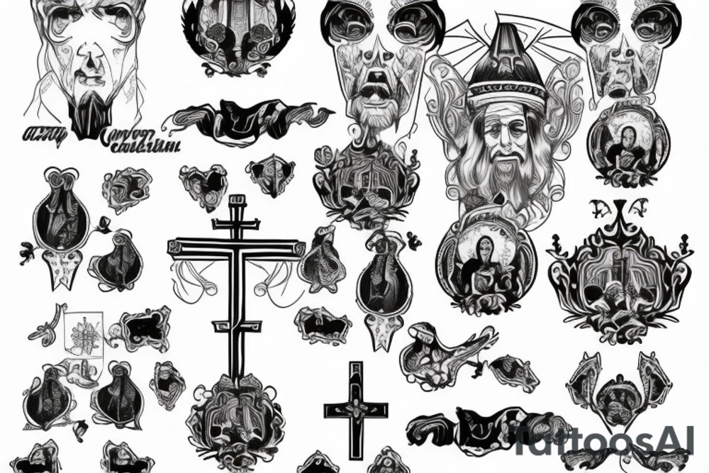 church, next to the Cossacks church, tattoo idea