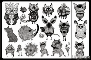 weird animal tattoo idea