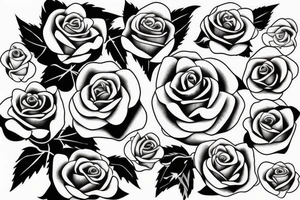 A rose inside a triangle tattoo idea