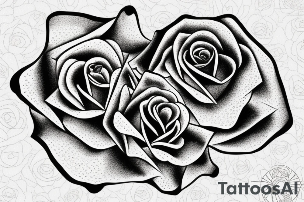 A rose inside a triangle tattoo idea