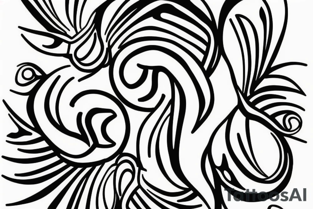 Twin flames for couples tattoo idea