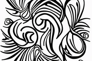 Twin flames for couples tattoo idea