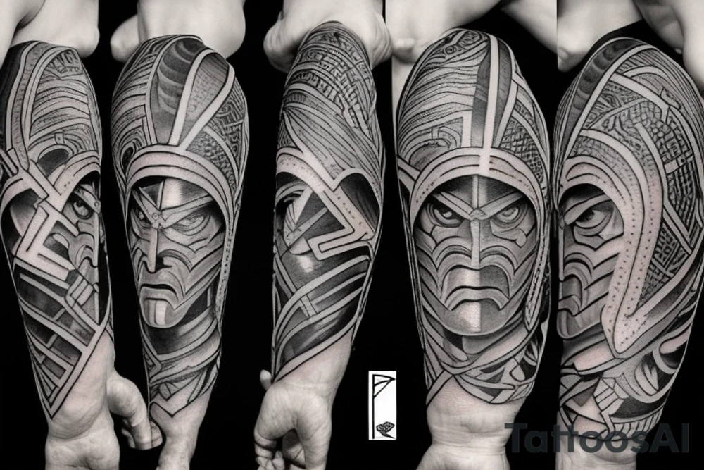 spartan warrior tattoo idea