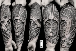 spartan warrior tattoo idea