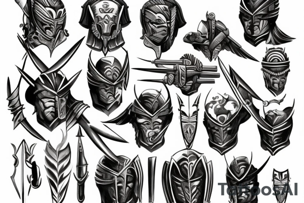 spartan warrior tattoo idea