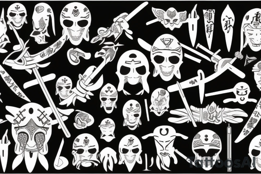 japanese warrior tattoo idea