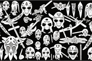 japanese warrior tattoo idea