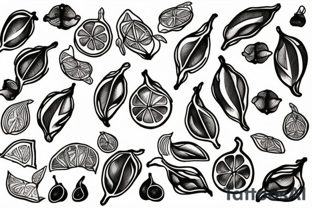 Sicilian lemons travel tattoo idea