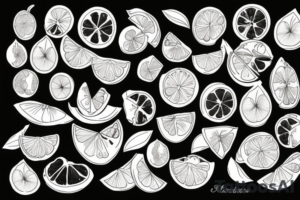 Sicilian lemons travel tattoo idea