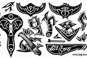 sharping axe tattoo idea