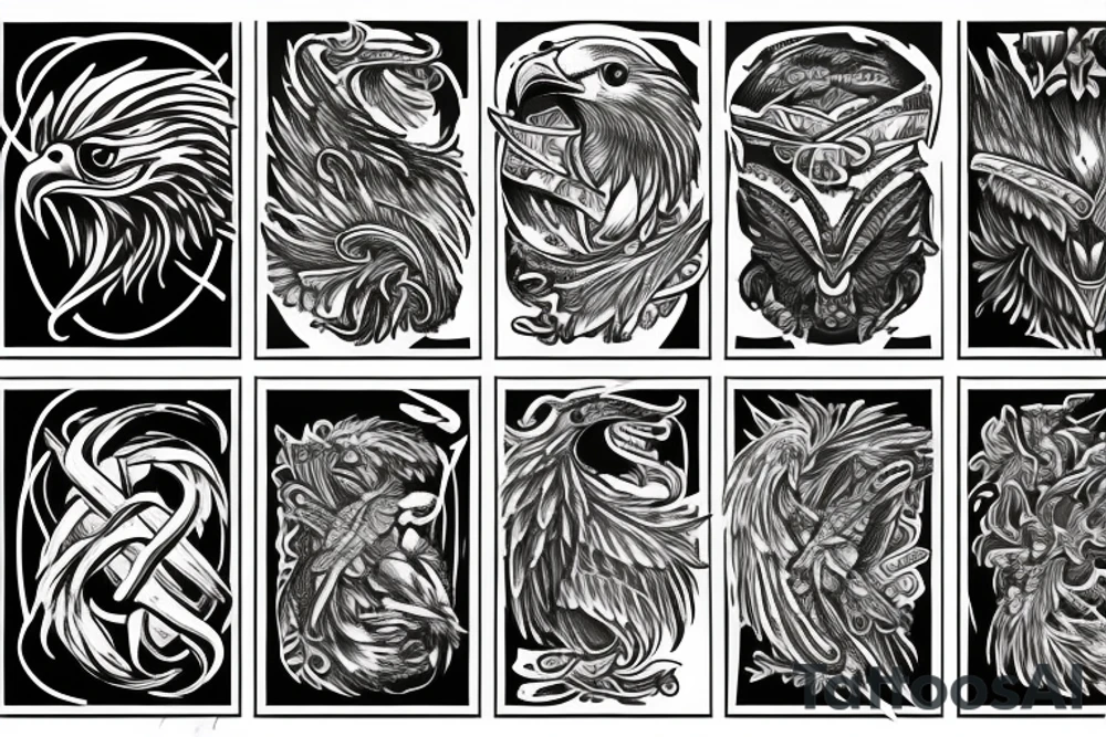 eagle axe tattoo idea