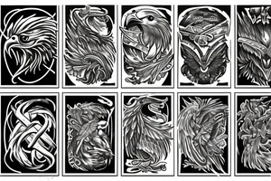 eagle axe tattoo idea