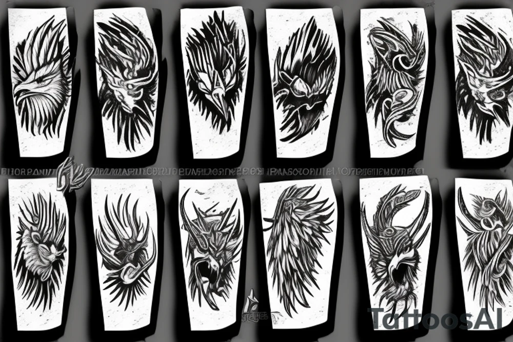 eagle axe tattoo idea