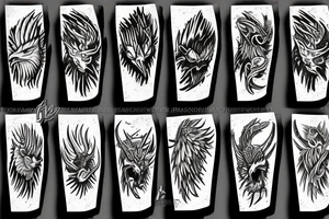 eagle axe tattoo idea