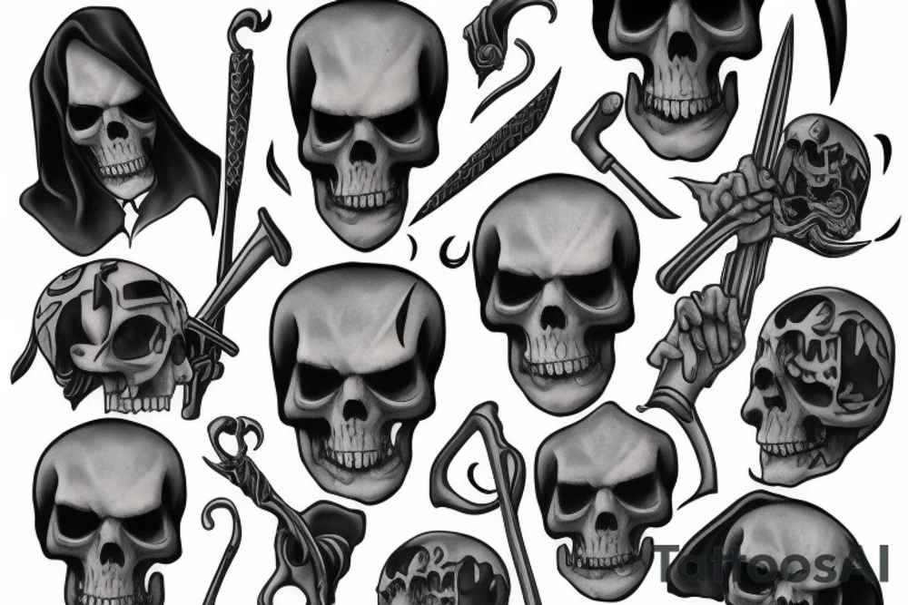 Grim reaper tattoo idea