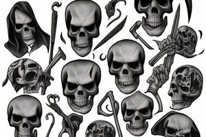 Grim reaper tattoo idea
