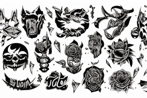 Ци Ци genshin inpact tattoo idea