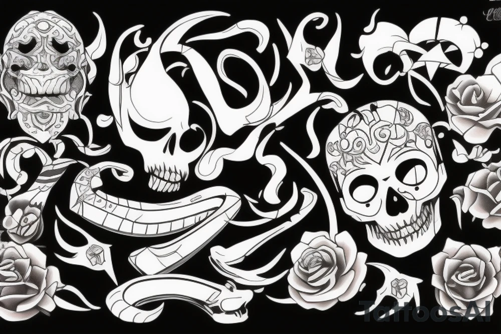 Ци Ци genshin inpact tattoo idea