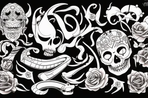 Ци Ци genshin inpact tattoo idea