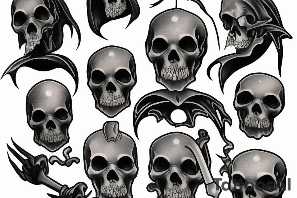 Grim reaper tattoo idea