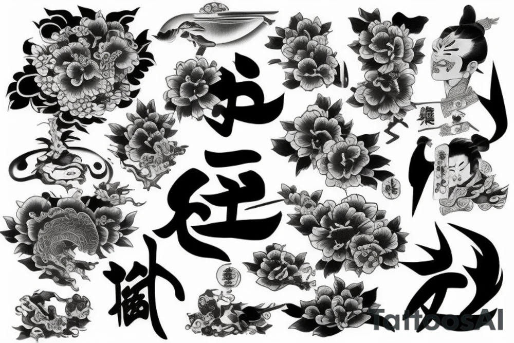 Traditional Japanese tattoo idea