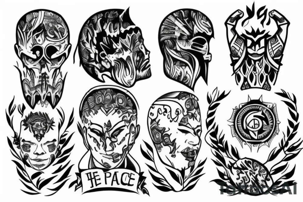 Warrior I gotta find a peace of mind tattoo idea