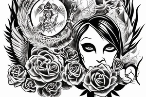 Warrior I gotta find a peace of mind tattoo idea