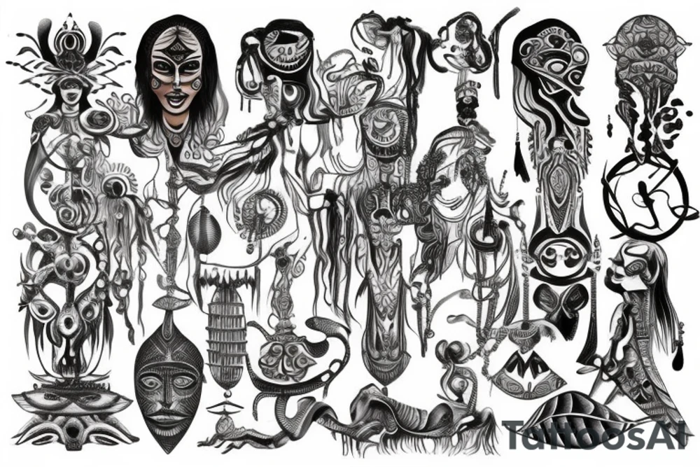 Tribal cover of my current tattoo tattoo idea