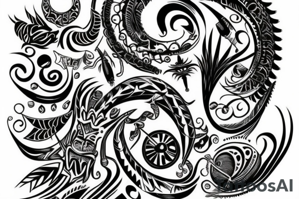 Tribal cover of my current tattoo tattoo idea