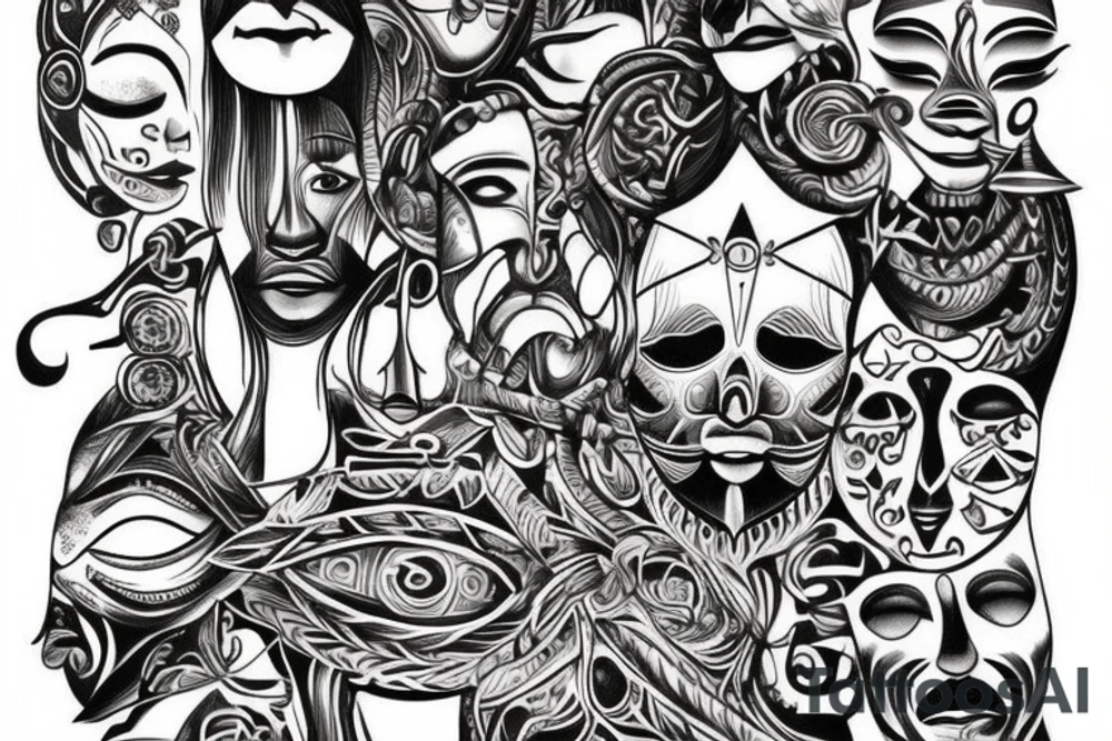 Tribal cover of my current tattoo tattoo idea
