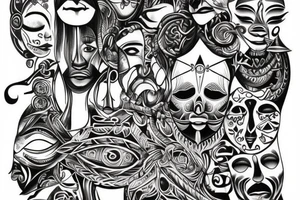 Tribal cover of my current tattoo tattoo idea