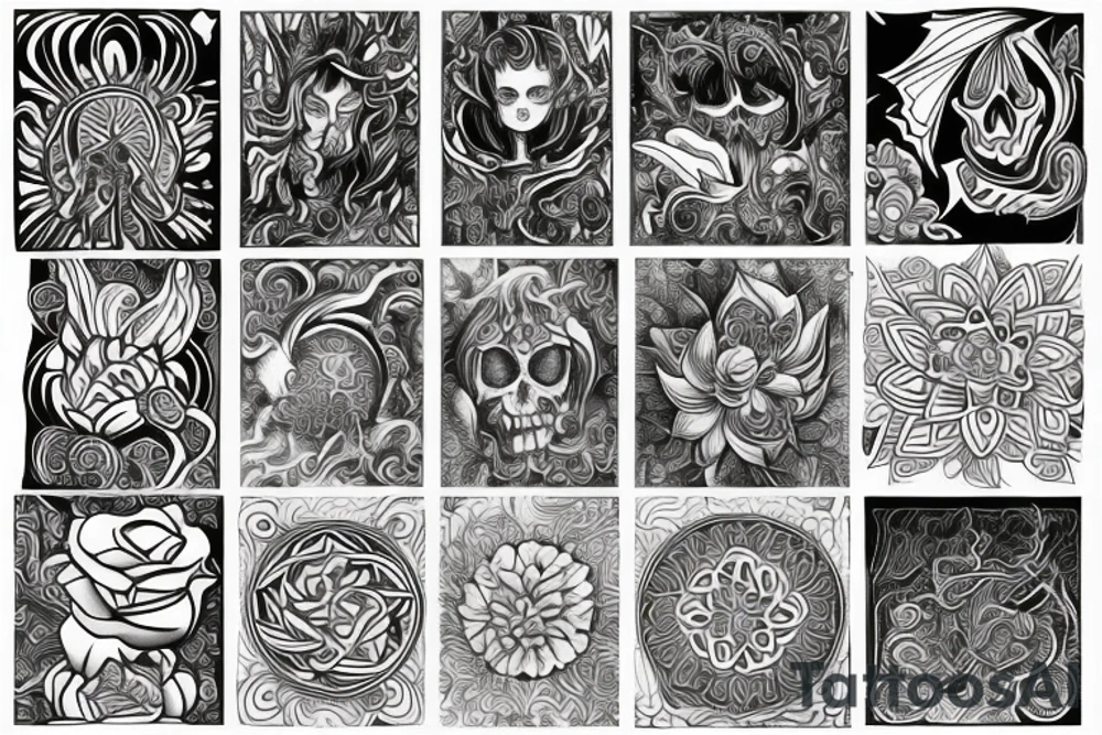 Psychedelic tattoo idea