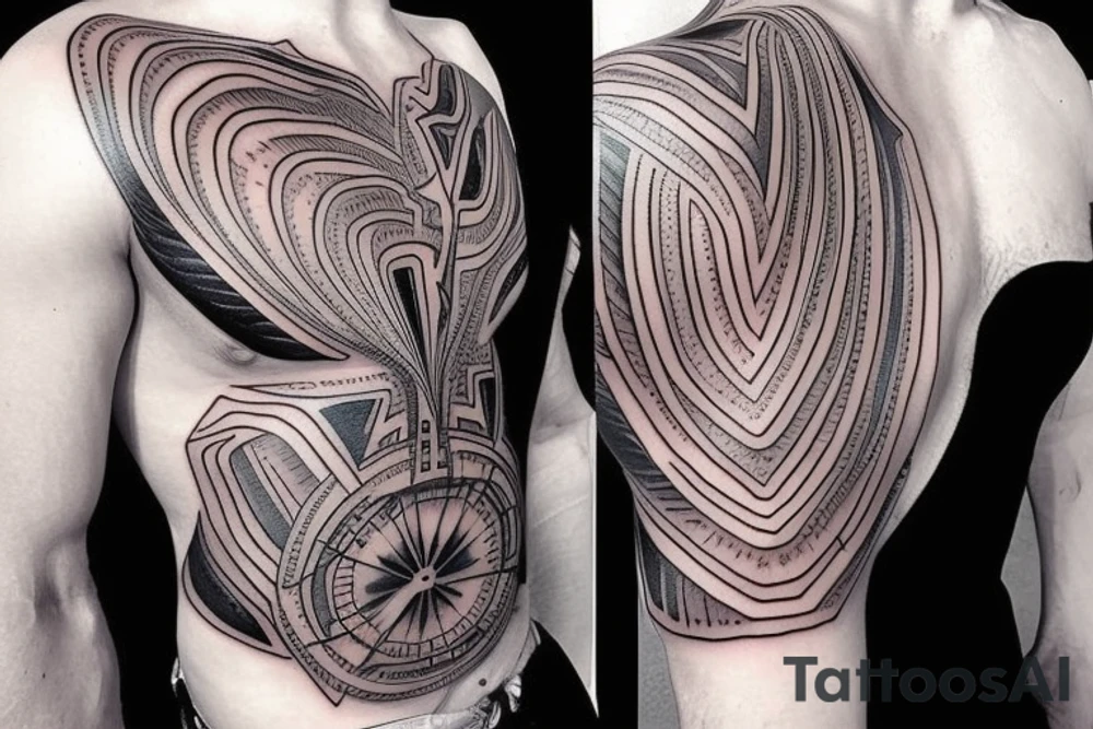 magic time peice chest tattoo idea