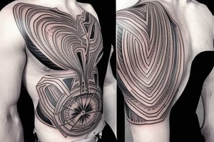 magic time peice chest tattoo idea