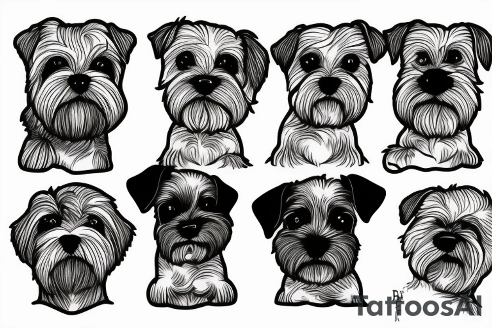 Biewer Terrier tattoo idea