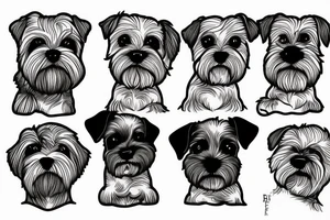 Biewer Terrier tattoo idea
