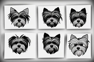 Happy yorkies tattoo idea