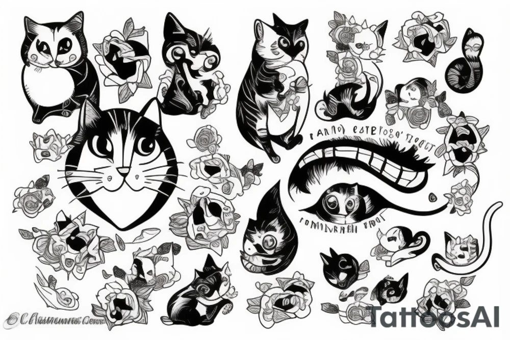 limits, cat tattoo idea